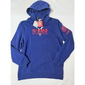 Puma Chivas Guadalajara FtblCore Graphic Hoodie Blue Red 773742 06 Mens Large
